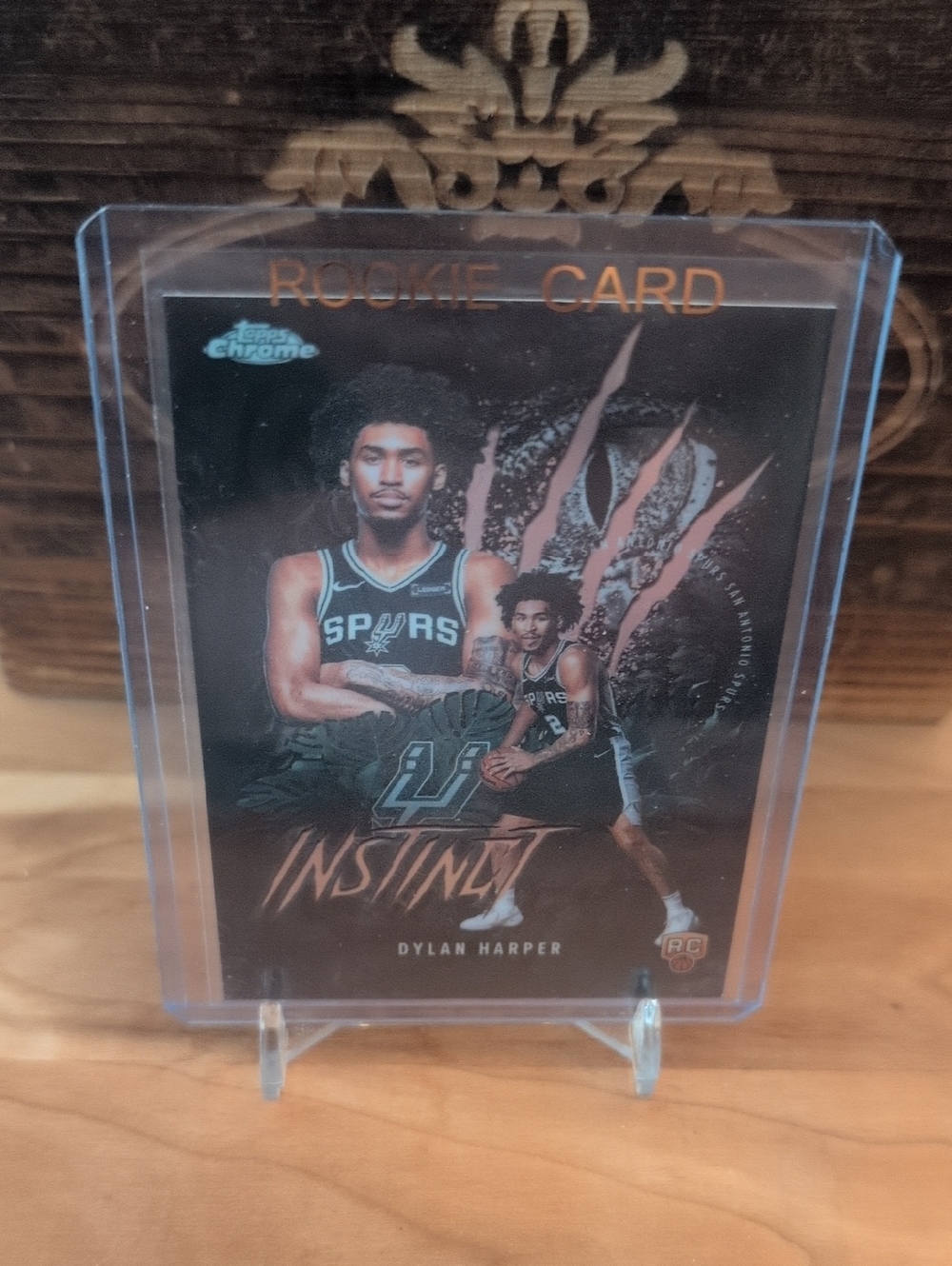 2025-26 Topps Chrome Dylan Harper Instinct Rookie Card Spurs